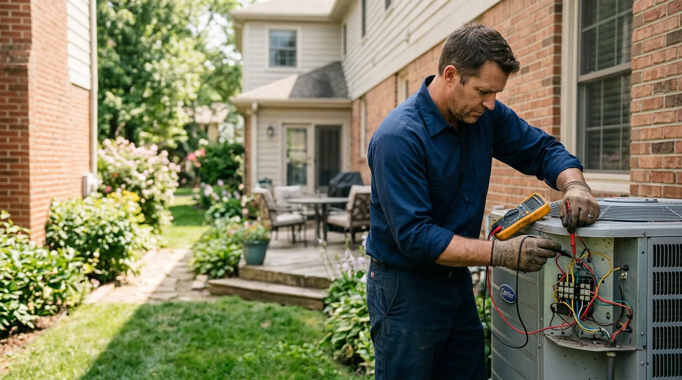 HVAC technician working near Texarkana, TX